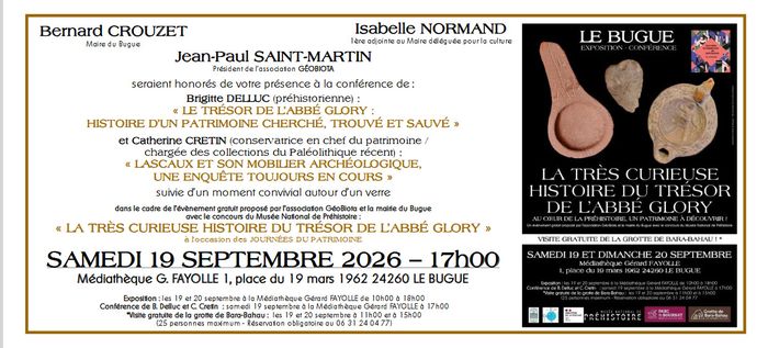 Conférence : la très curieuse histoire du trésor de l'abbé Glory