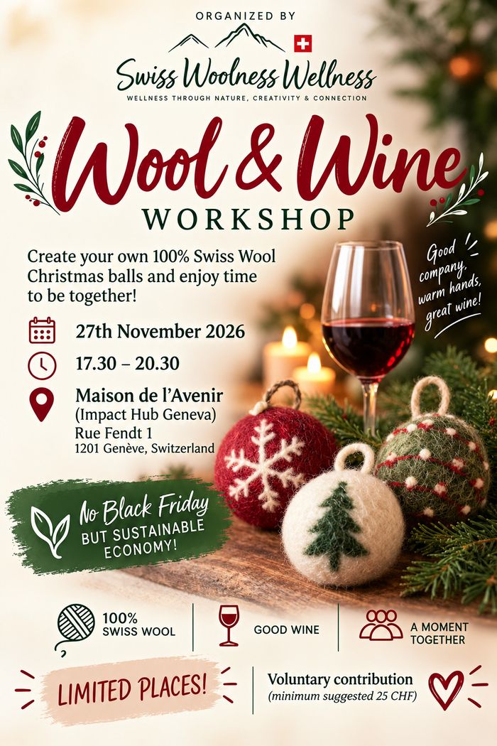Atelier Wool & Wine "Transformez la Laine de Mouton en Boules de Noël"
