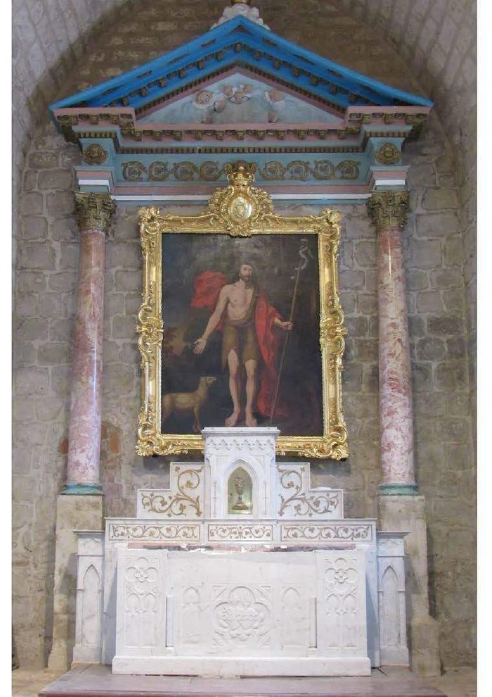 Découverte du tableau et du cadre restaurés de l'église de Mirepoix