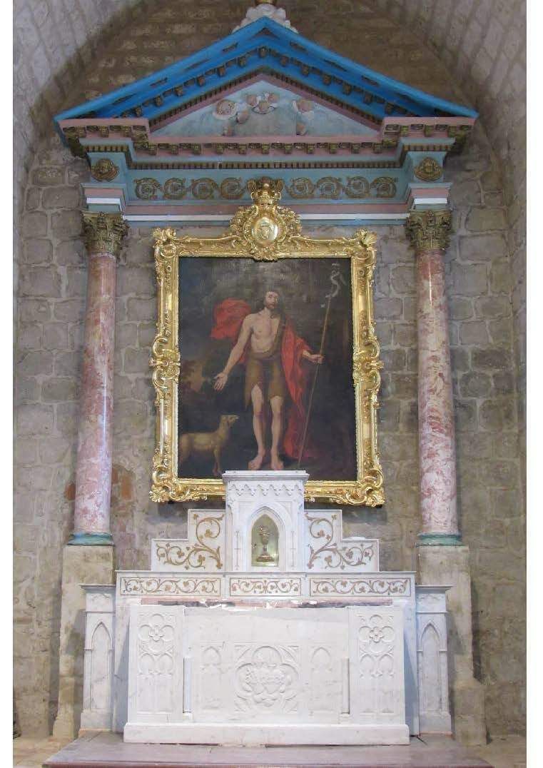 Découverte du tableau et du cadre restaurés de l'église de Mirepoix
