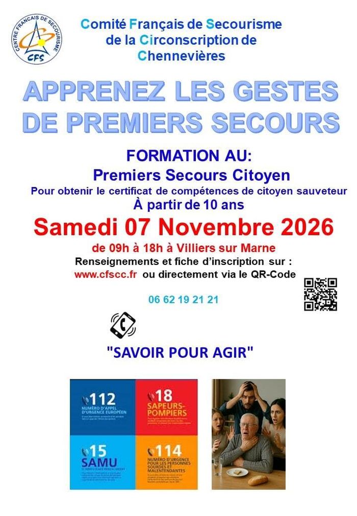 Cours de secourisme PSC