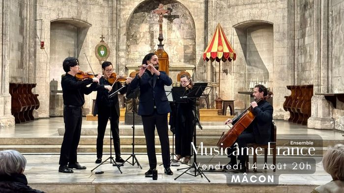 Affiche — Concert à Mâcon: Ravel, Debussy, Vivaldi, Cantemir, Mozart, Bach, Doppler, Piazzolla