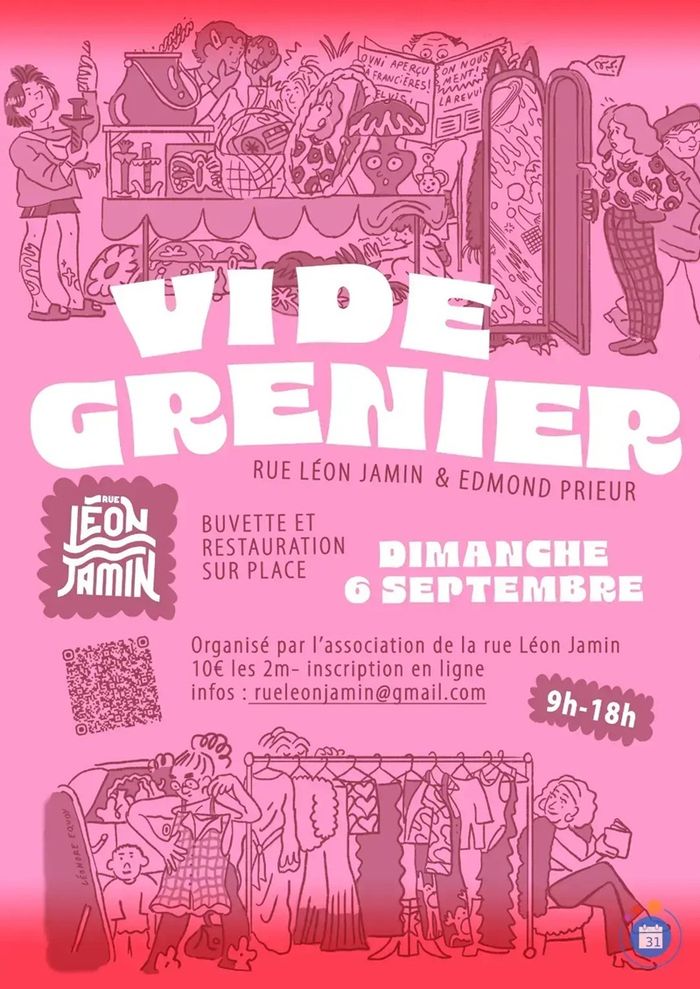 Vide-grenier de la rue Léon Jamin