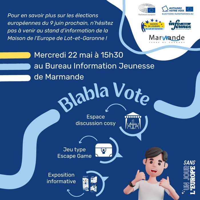 Stand d'information "Blabla Vote"