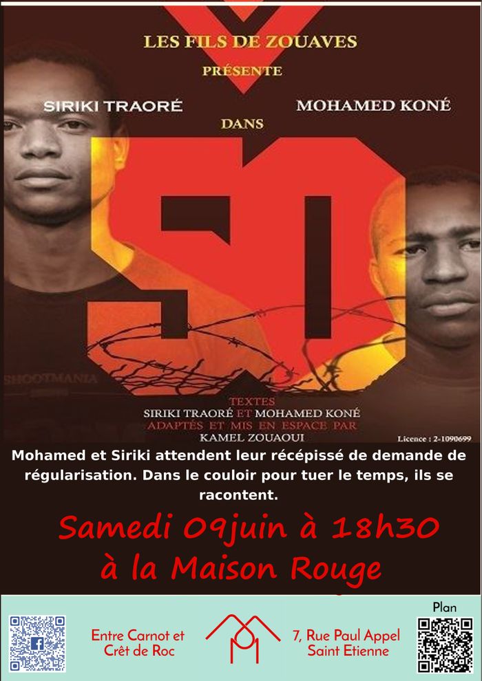 (théâtre) 50, Kamel Zouaoui, natif de Saint-Etienne, monte ses spectacles de conteur sur Paris, et partout dans le monde.