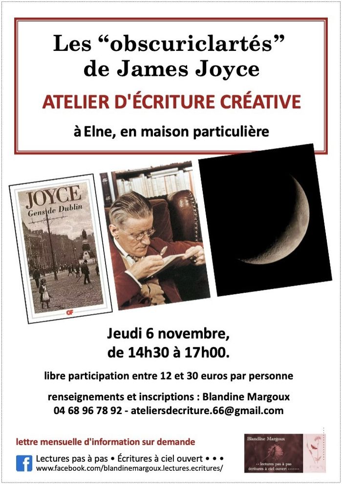 Les "obscuriclartés" de James Joyce • Atelier d'écriture créative