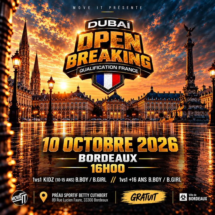 DUBAI OPEN BREAKING - QUALIFICATION FRANCE - BORDEAUX