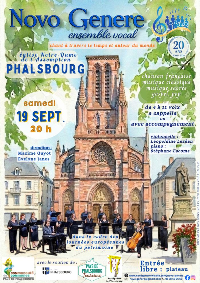 Affiche du prochain concert — Église Notre-Dame de l'Assomption