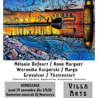 "Collioure" avec Mélanie Defoort, Anne Marguet, Weronika Kacperski, Margo, Grovulzor et YKstreetart