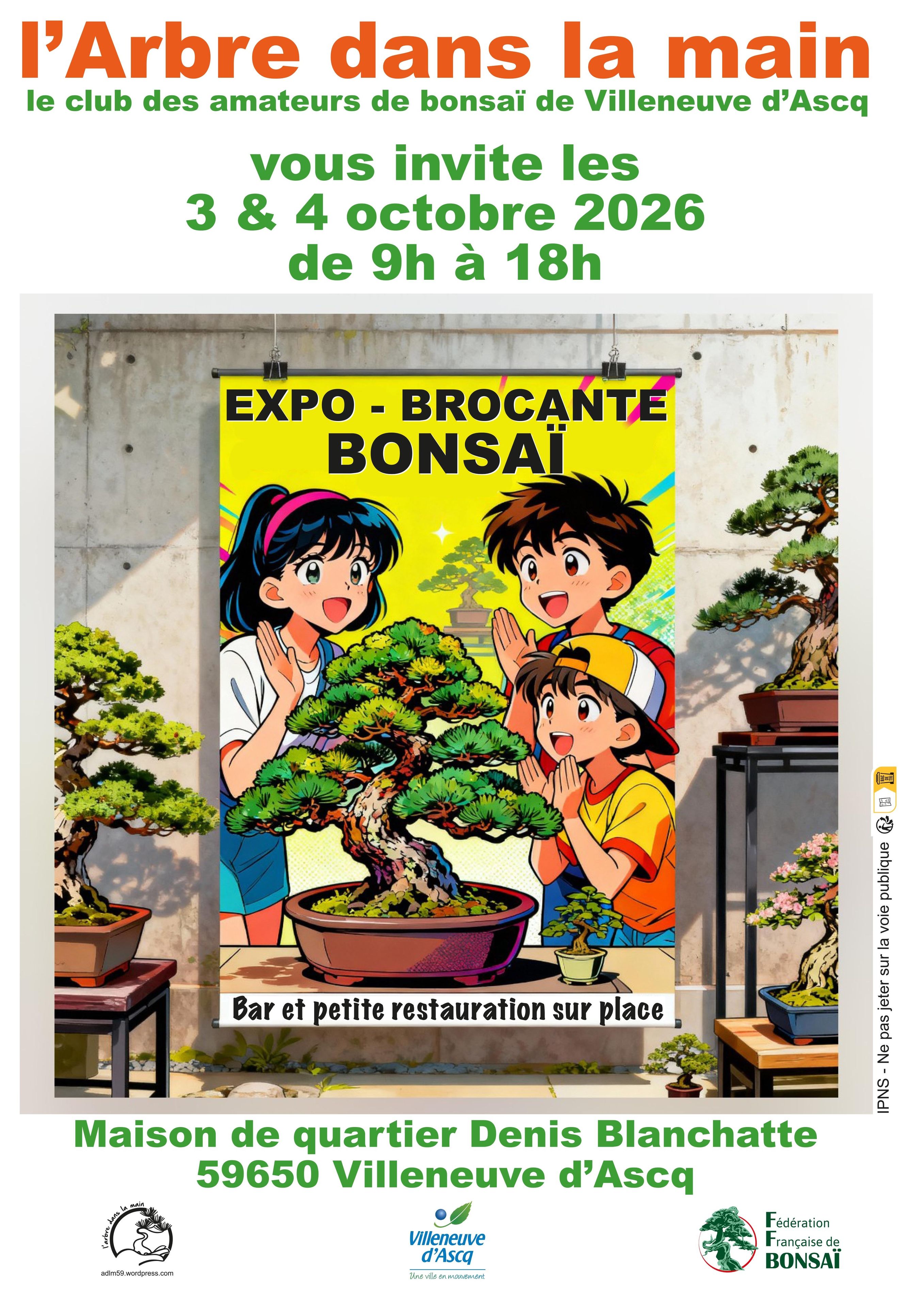 Exposition et brocante de bonsaïs