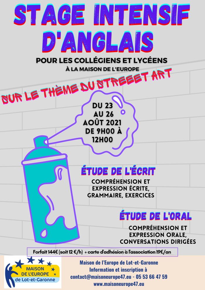 Stage intensif d'anglais