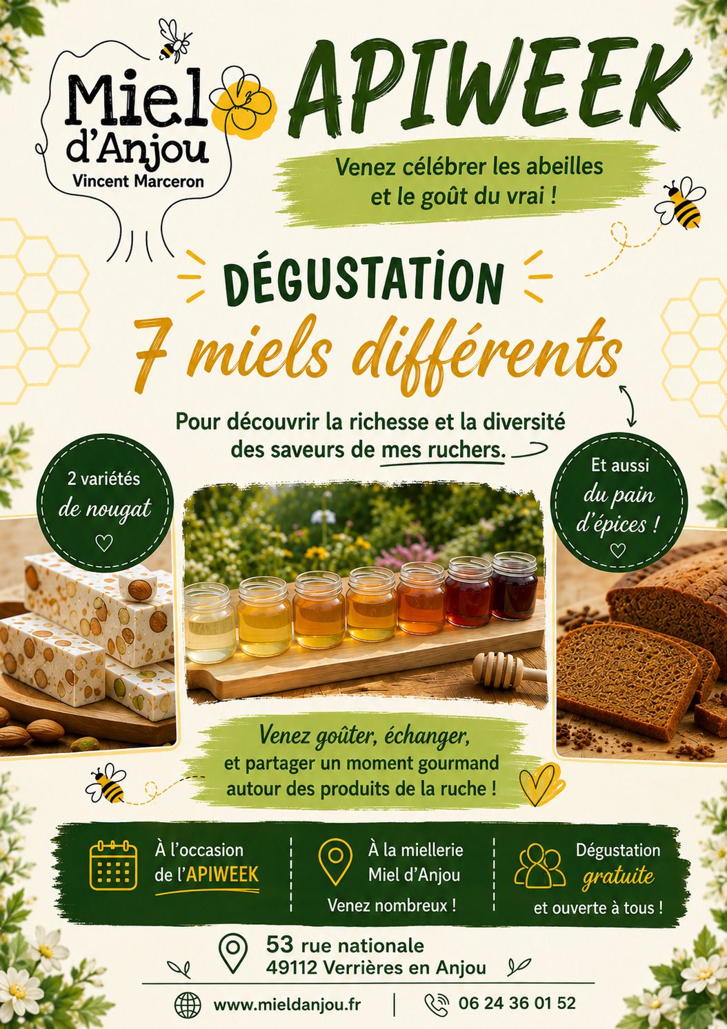 Découverte des miels et gourmandises