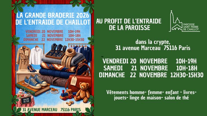 Grande Braderie de l'Entraide de Chaillot