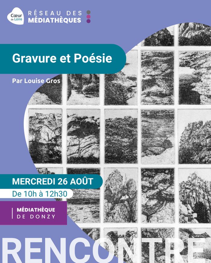 Rencontre Gravure et Poésie avec Louise Gros, artiste imprimeuse