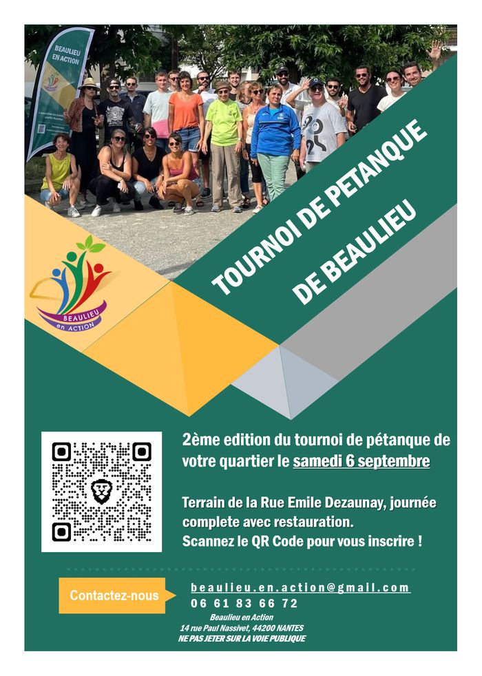 Tournoi de pétanque de Beaulieu