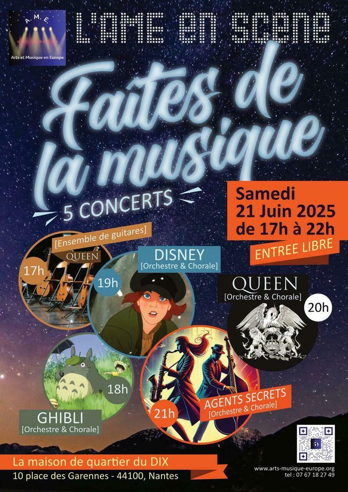 Concerts de L’âme en scène – « Faites de la Musique »