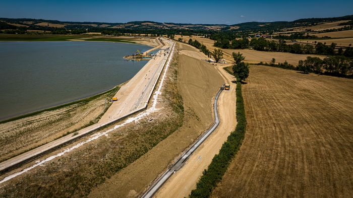 Visite guidée du chantier sur le barrage-réservoir de Panthier
