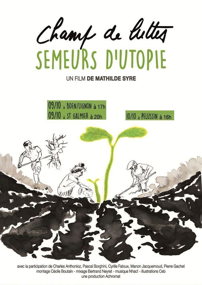 (Ciné-débats / Loire) Champ de luttes, semeurs d'utopie