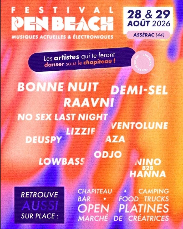Affiche — Festival de Musique - Pen Beach Club