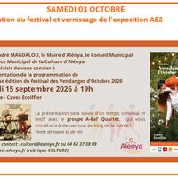Festival des Vendanges d'Octobre - Inauguration et vernissage exposition AE2