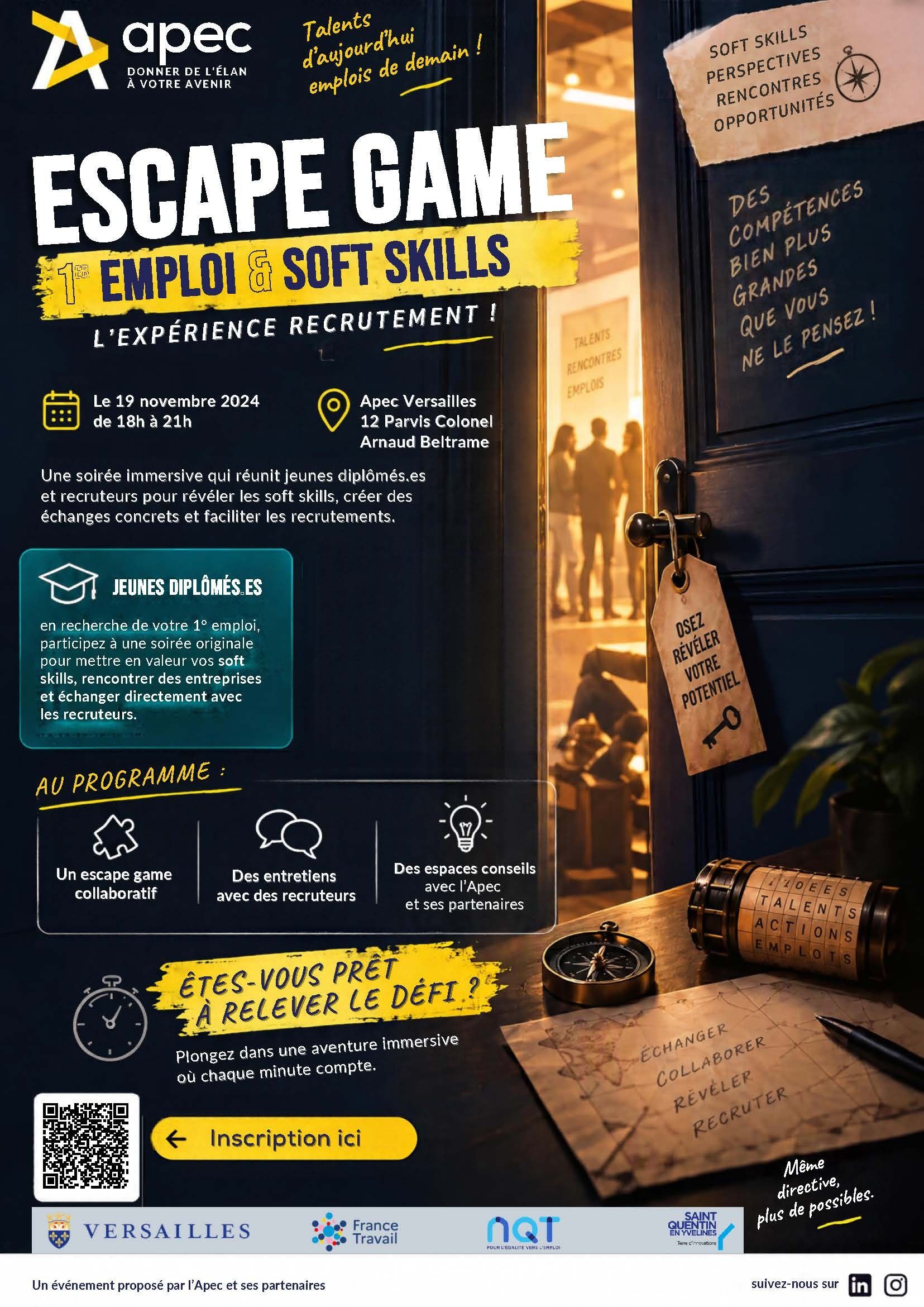 Escape Game First Job and Soft Skills