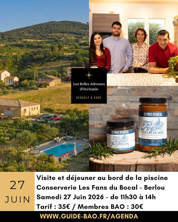 Visite et déjeuner au bord de la piscine
