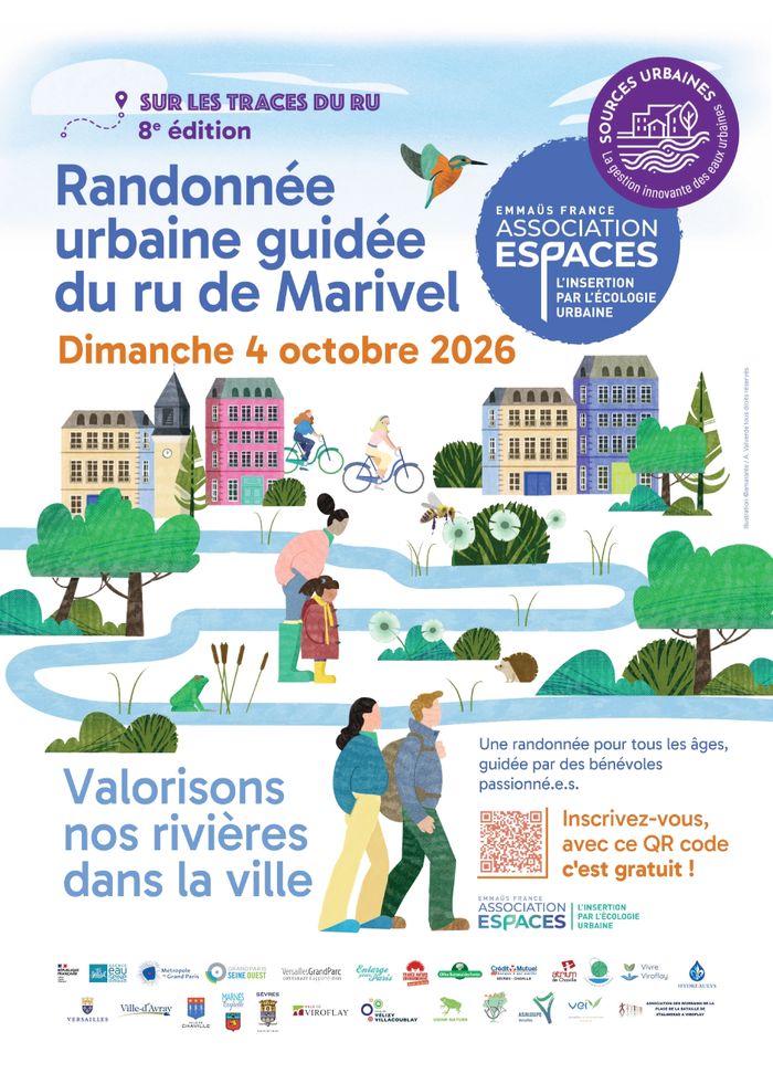 Venez participer à la 8e randonnée guidée "Sur les traces du ru de Marivel" le dimanche 4 octobre 2026.
