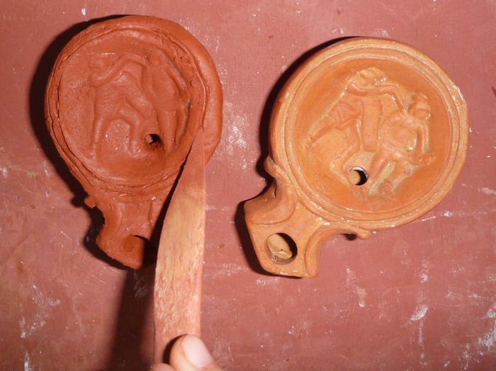 Les gestes et savoir-faire de l'Antiquité :  atelier fabrication d'une lampe à huile à la manière des Gallo-Romains