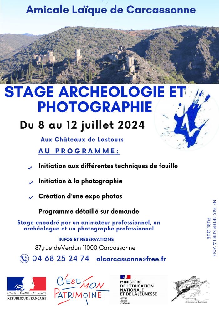 Stage d'archéologie et de photographie