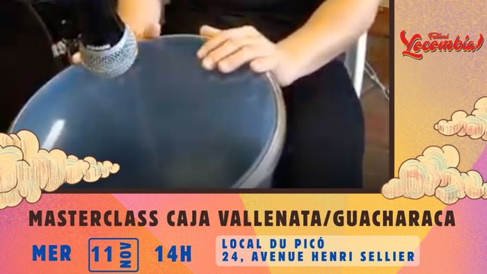 Masterclass Caja vallenata/guacharaca avec EVAFE - Festival Locombia #10 — Toulouse