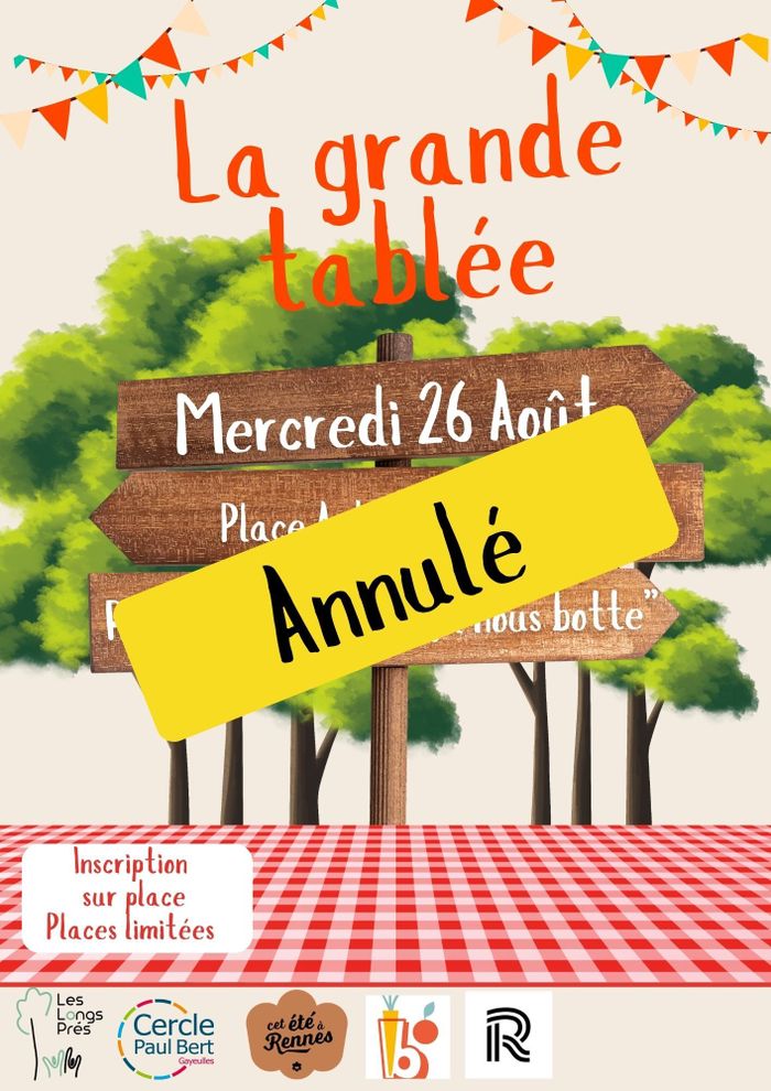 La Grande Tablée à Rennes — le 26 août 2026
