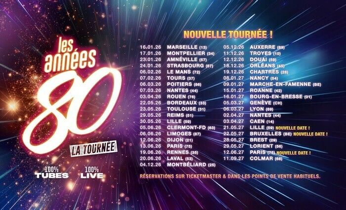 Les années 80 - La Tournée
