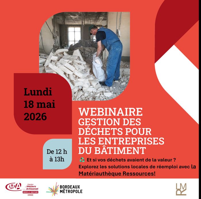 Webinaire sur la gestion des déchets du Bâtiment