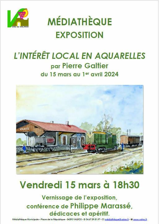 Exposition: "L'intérêt local en Aquarelles"