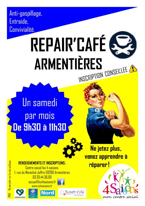 Repair Café : accompagnement à la réparation à Armentières !