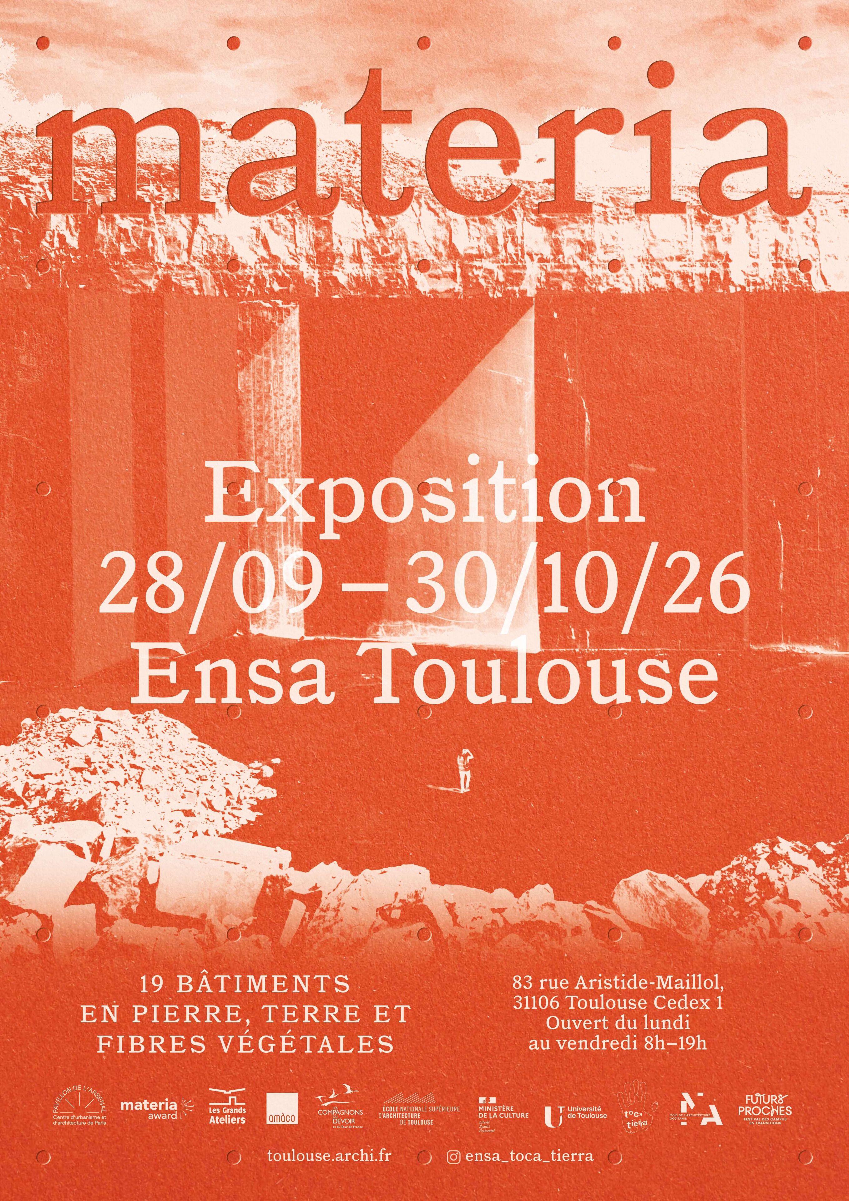 Exposition : "materia" architectures - 19 bâtiments en pierre, terre et fibres végétales