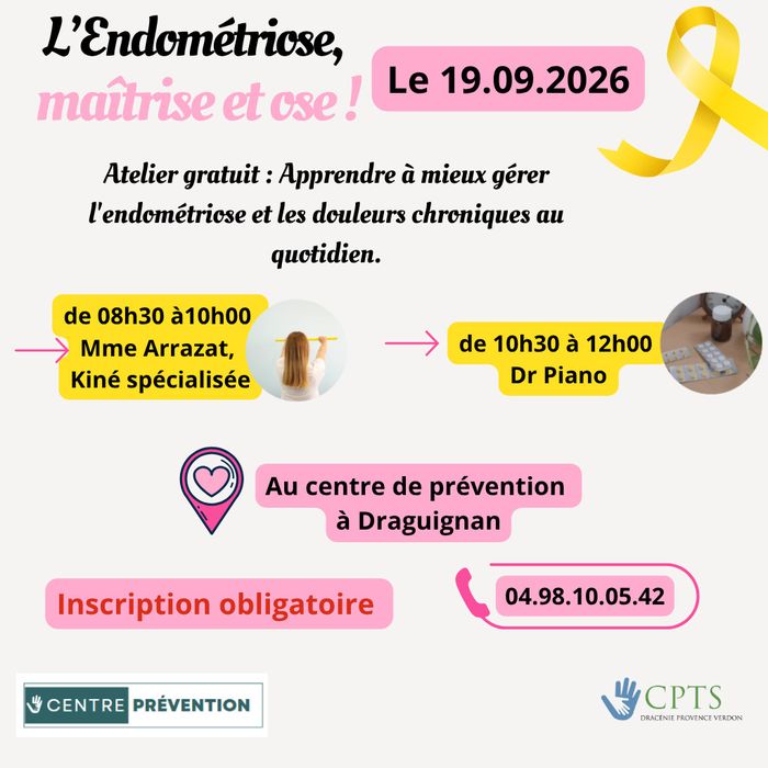 Atelier - L’Endométriose, maîtrise et ose !