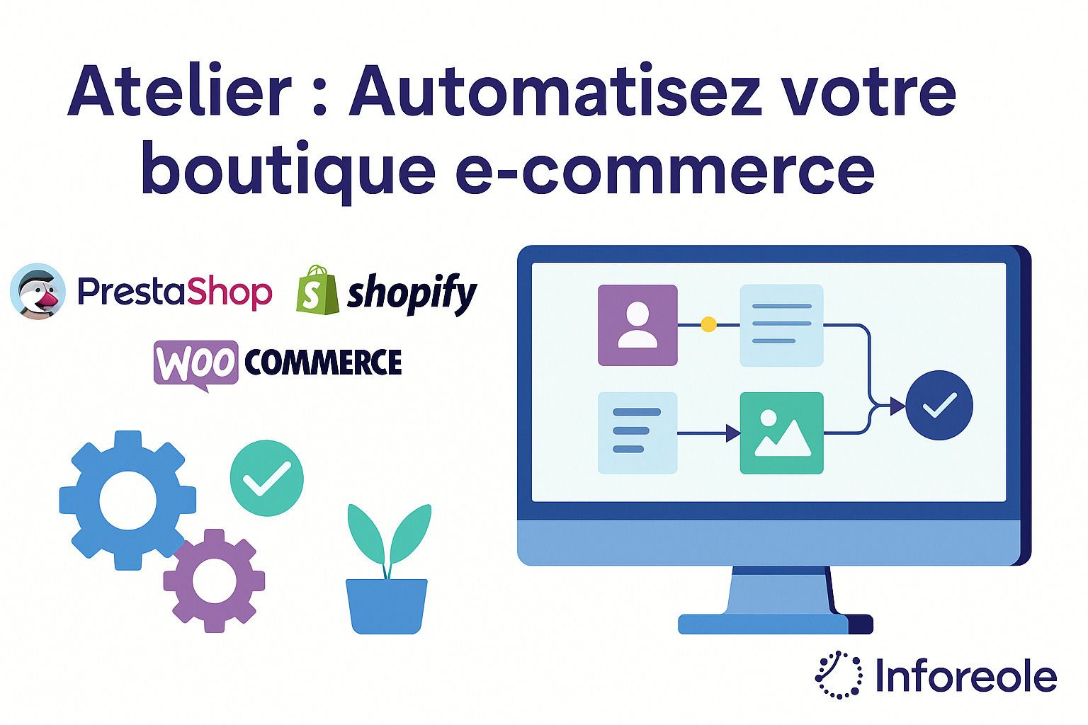 Automatisez votre boutique e-commerce (Prestashop, Shopify, WooCommerce)