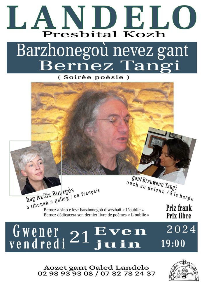 Soirée des nouvelles poésies de Bernez Tangi