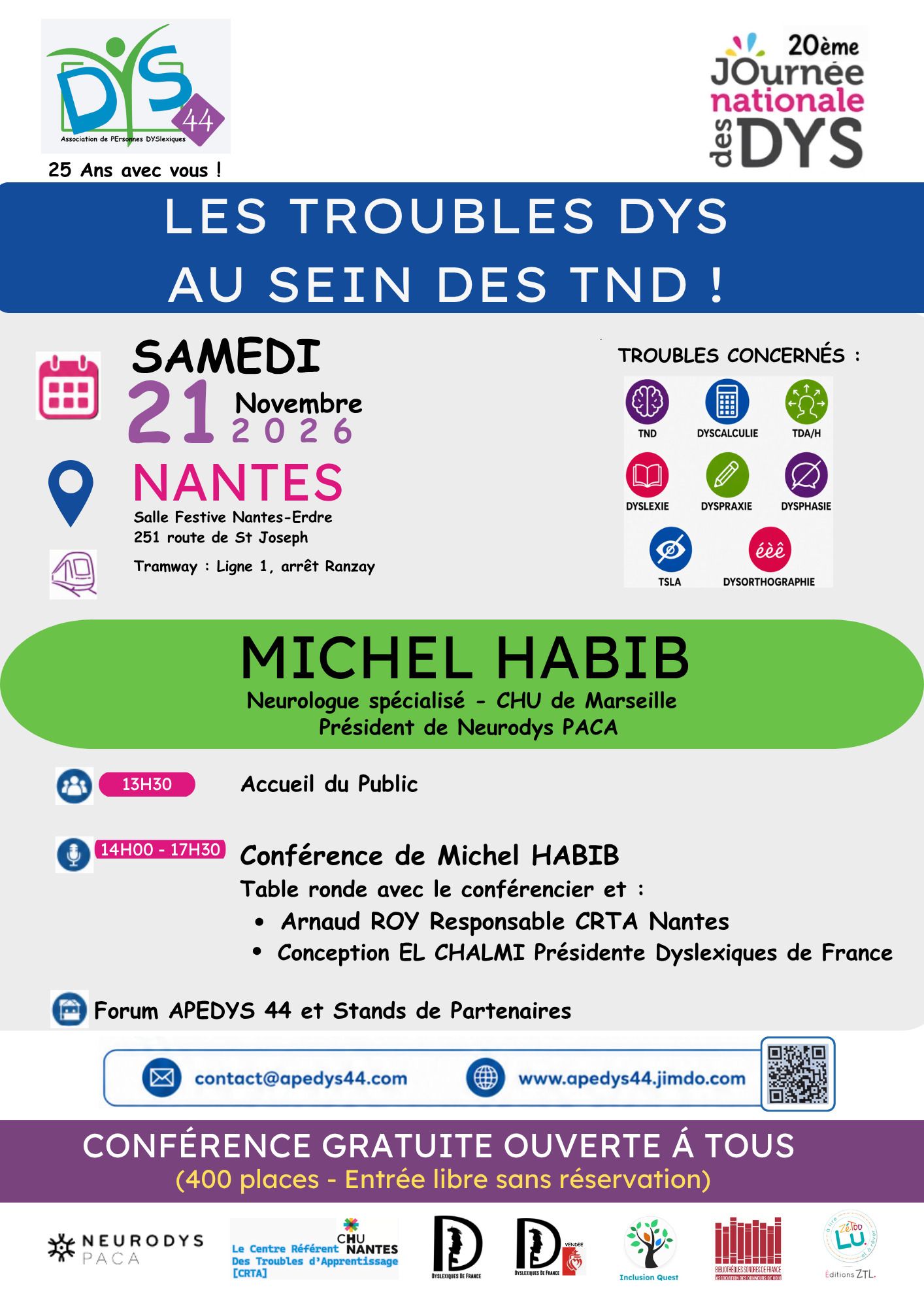 Conférence – Journée des DYS