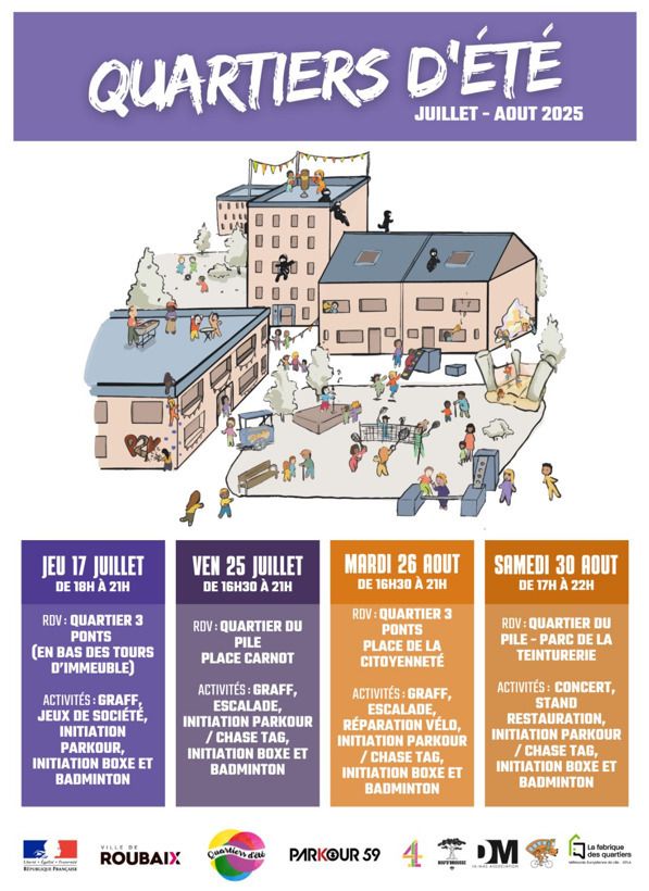 Quartiers d’été – Concerts et sports au parc de la Teinturerie !