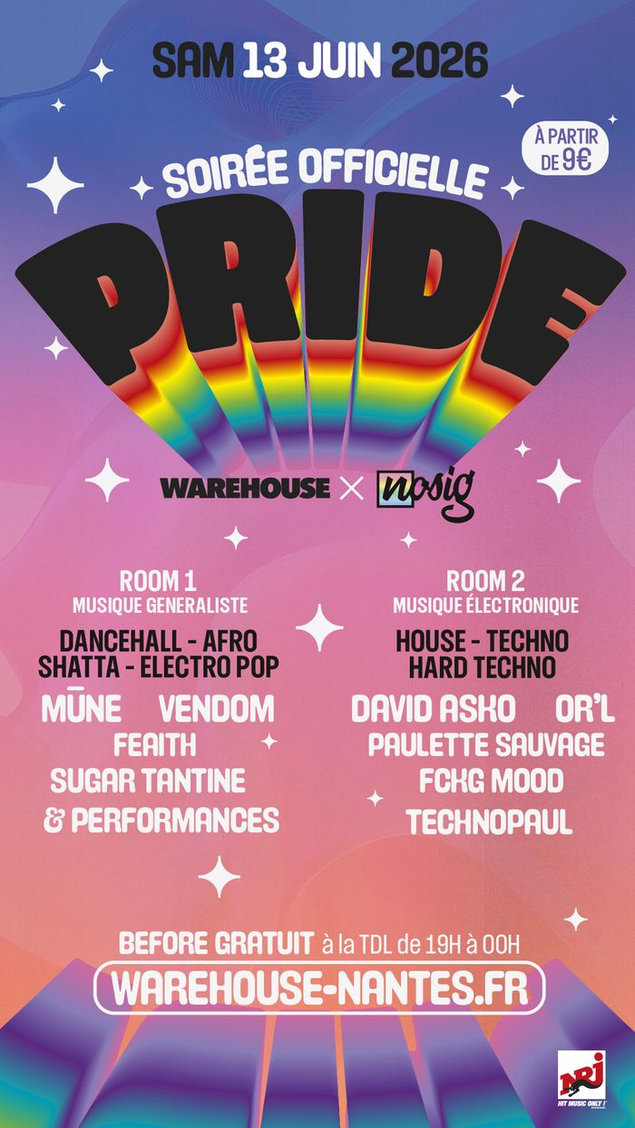 PRIDE 2026 - La soirée officielle à Nantes !