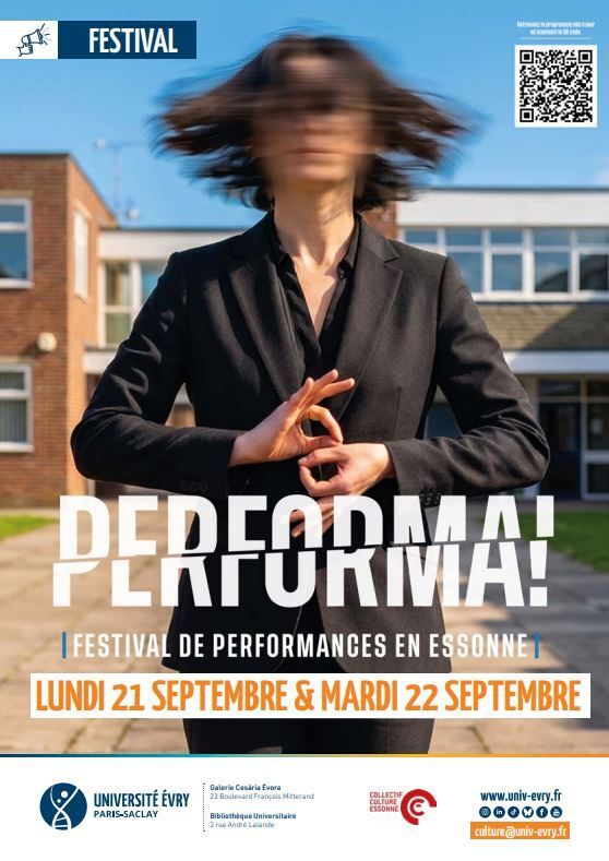 L’Université d’Évry-Paris-Saclay participe à nouveau au Festival Performa, qui revient pour sa 8ᵉ édition avec deux journées consacrées à la performance artistique contemporaine.