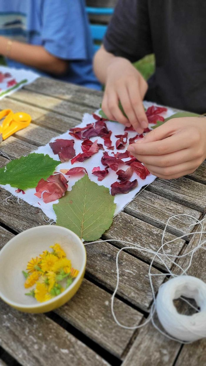 Teinture végétale, du tataki zome et de l’écoprint