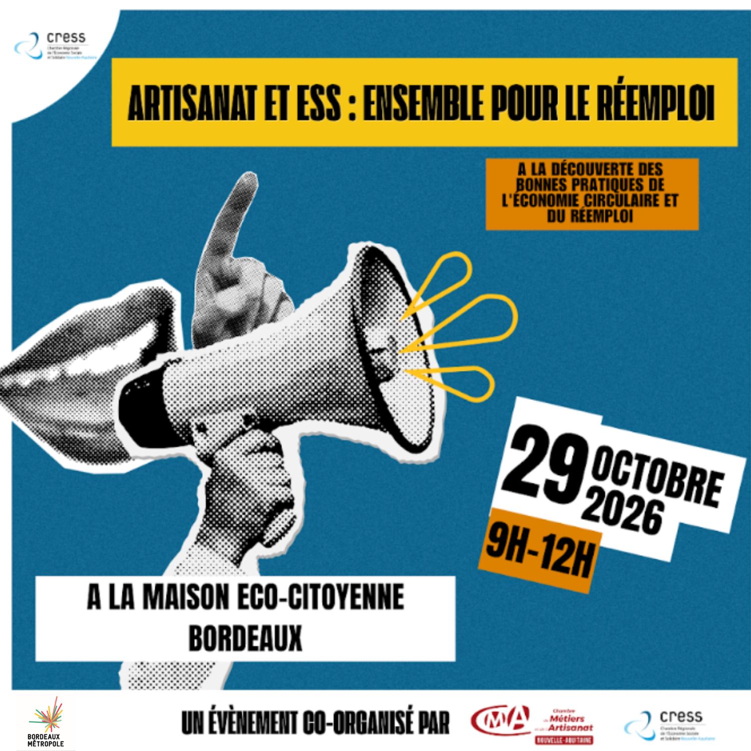 Artisanat et ESS : ensemble pour le réemploi ! A la découverte des bonnes pratiques de l'économie circulaire et du réemploi »
