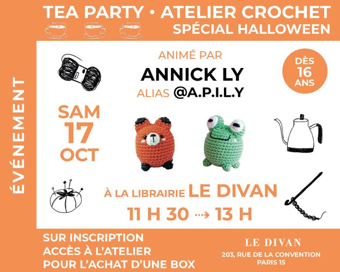 Tea time Hachette, atelier crochet avec Annick Ly (alias @a.p.i.l.y)