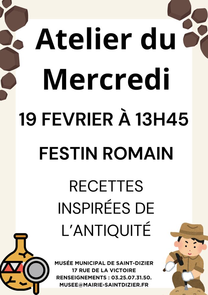 Atelier du Mercredi : festin romain