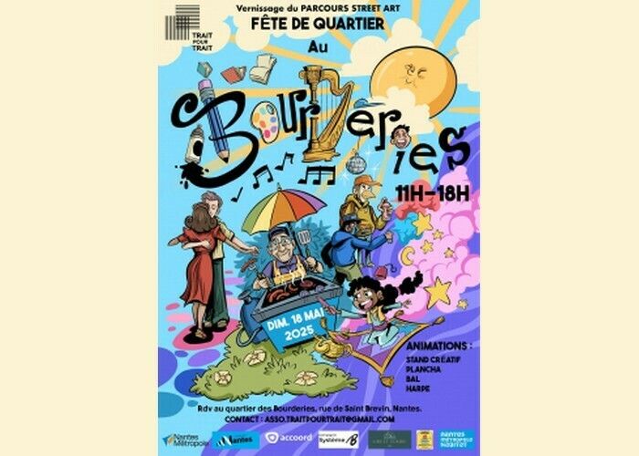 Vernissage du Parcours Street Art - Fête de quartier aux Bourderies