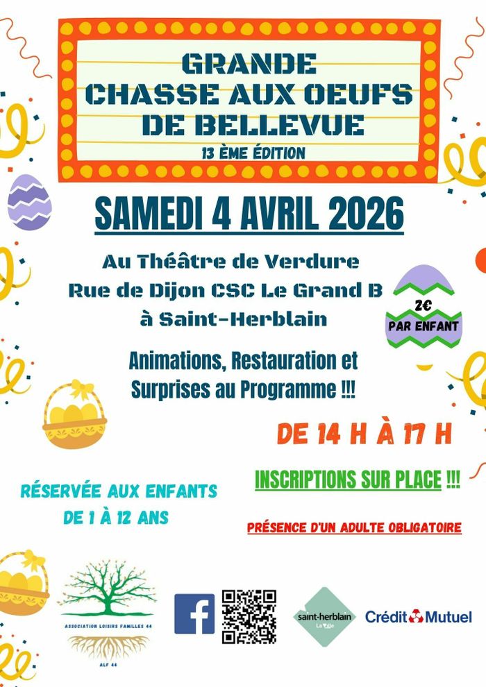 Grande Chasse aux Oeufs de Bellevue 2026