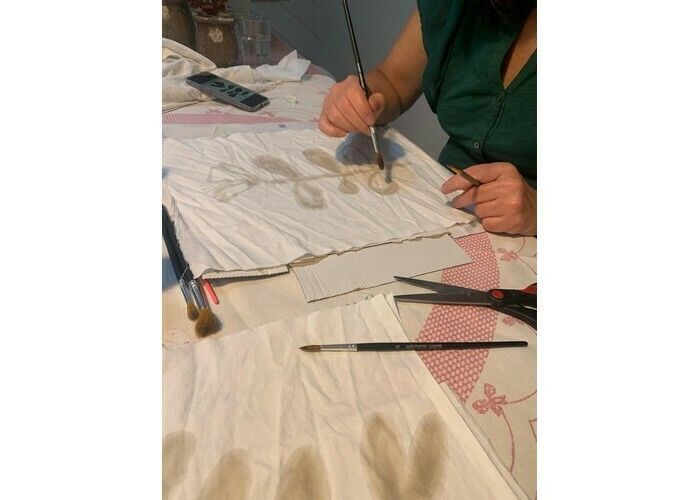 Décorer son furoshiki en teinture végétale - par Ô Ptits Coins